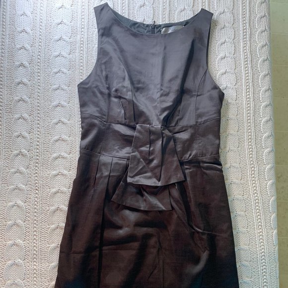 Ophelia for Francesca's Brown Shiny Dress - Picture 1 of 4